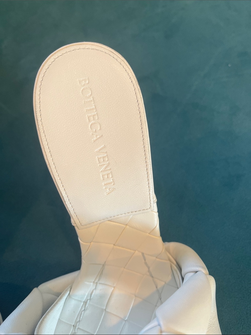 Bottega Veneta Intreccatio Mules.*One Size Off* Left size 37; right size 38 - Picture 8 of 14